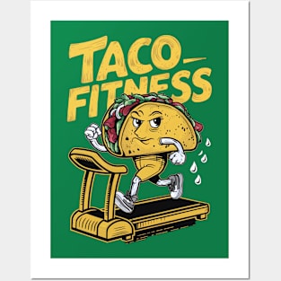 fitness taco Posters and Art